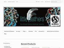Tablet Screenshot of littlefeathersjewelry.com